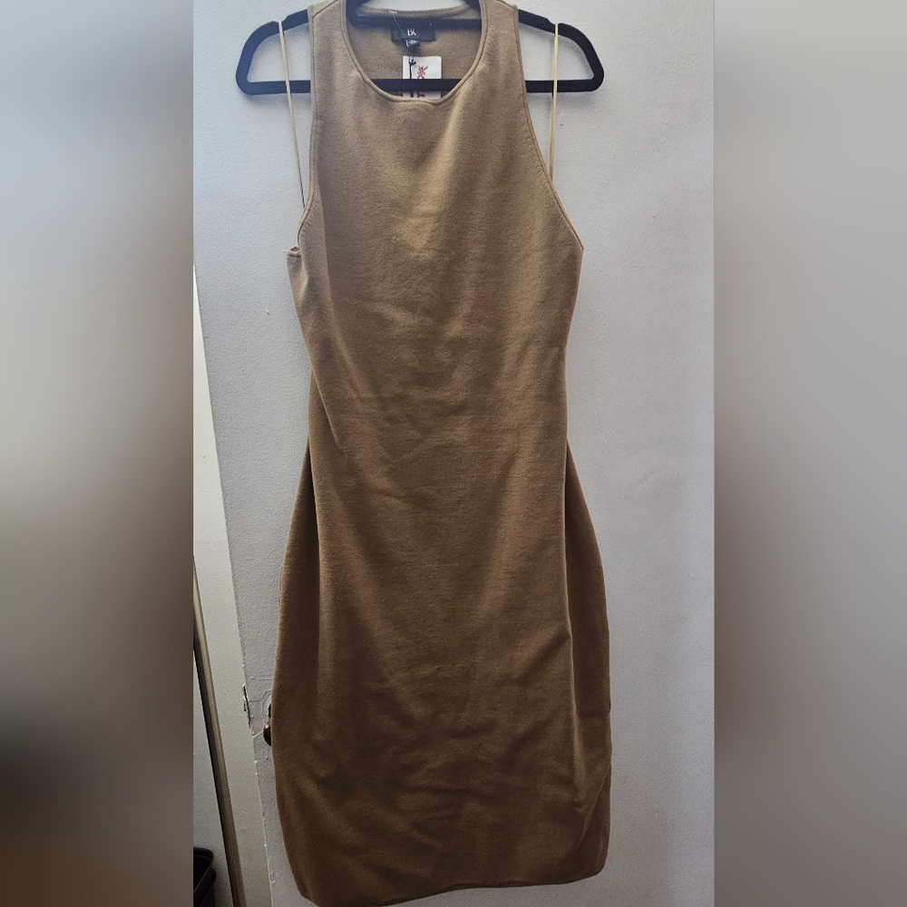 Banana Republic Elegant Brown Sleeveless/Partial Backless Dress